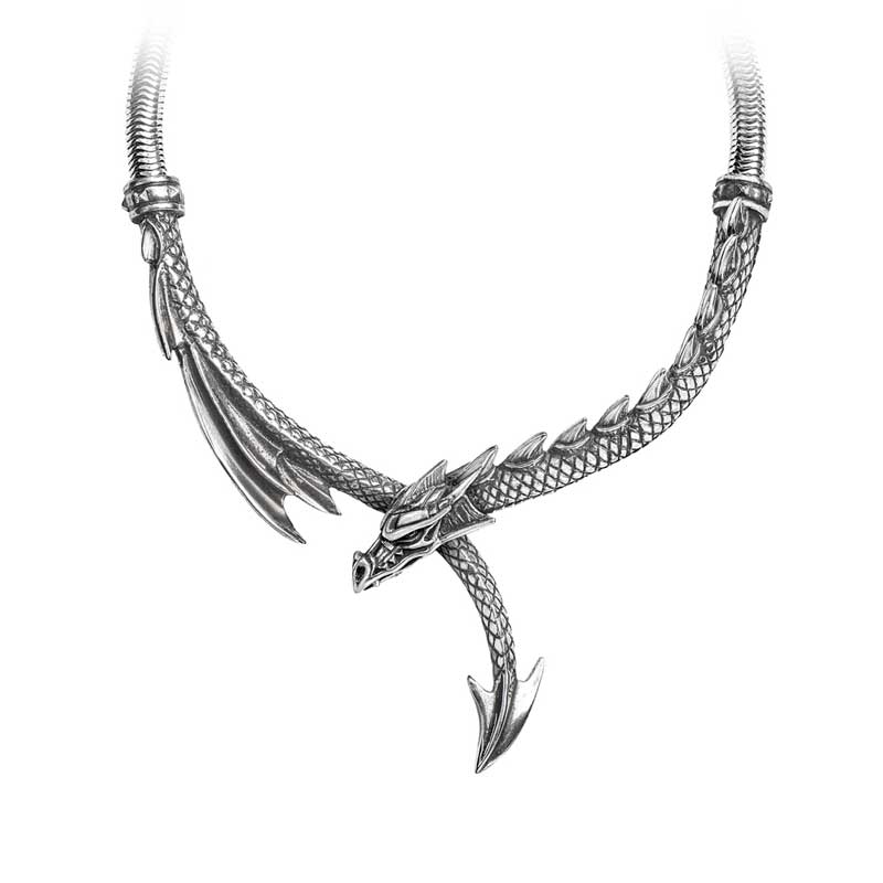 Dragons Lure Choker Necklace Alchemy Gothic P829